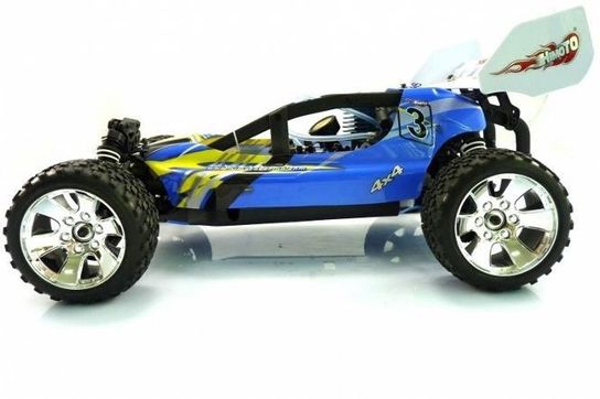 Radio Controlled 1:10 MEGA-P Nitro Powered 4WD Off-Road Buggy Blue