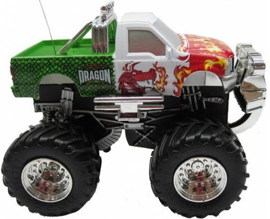 Radio Controlled 5 Channel Mini Monster Truck - Red Dragon