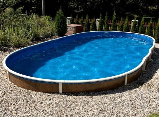 Deluxe Oval Splasher Pool With Sand Filter - 30ft x 15ft