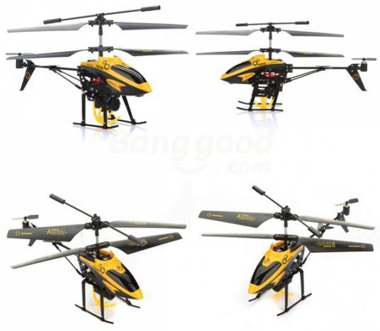 3 Channel V3-88 Mini RC Helicopter With Gyro & Fitted Winch