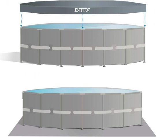Intex Ultra XTR Frame Round Metal Pool 20ft x 48in With Sand Filter Pump- 26334NP  