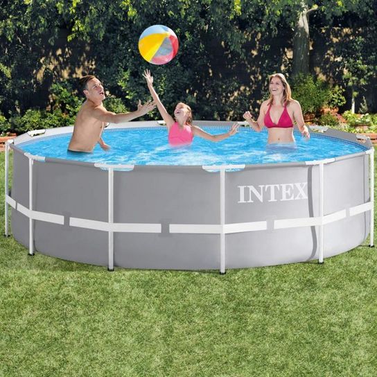 Intex Prism Metal Frame Round Pool 12ft x 39in (3.66M X 99CM )  - 26716NP / 26716UK 