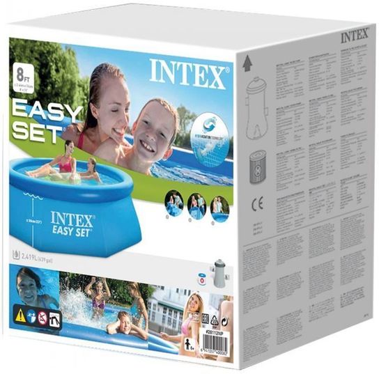 Easy Set Inflatable Pool With Pump - 28112 - 8ft x 30in by Intex