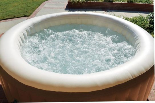 PureSpa 6 Person Bubble Inflatable Hot Tub by Intex