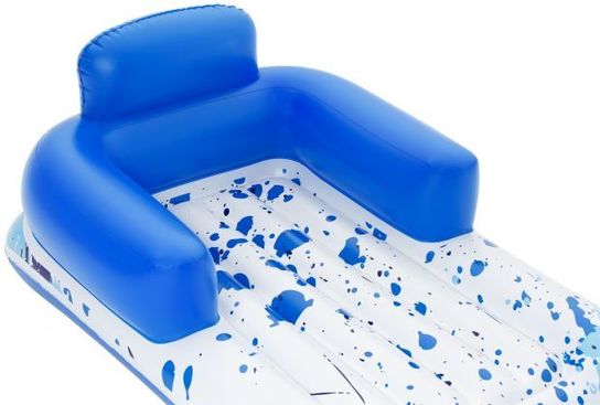 Bestway Hydro-Force Cool Blue Pool Lounger 63.5in x 33in- 43155