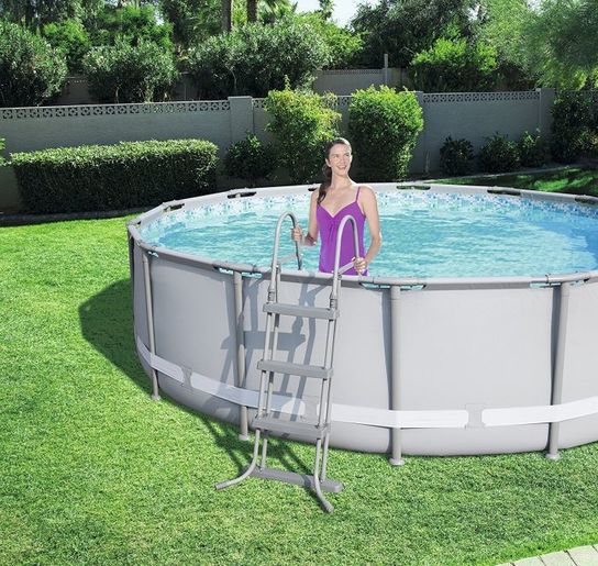 Power Steel Metal Frame Round Pool - 56641 New Generation - 14ft x 42in by Bestway