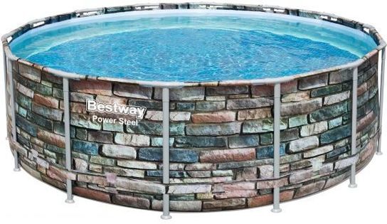 Bestway Power Steel Metal Frame Round Pool - 14ft x 48in