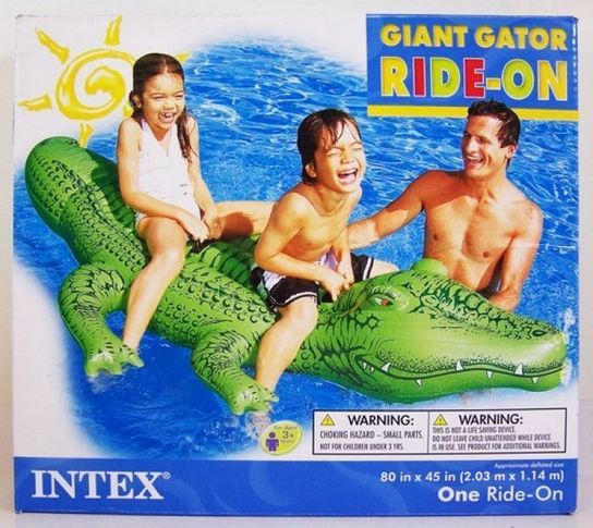 Giant 'Gator Pool Inflatable 80" x 45"