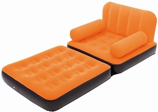 Single Multi-Functional Couch- Orange by Bestway