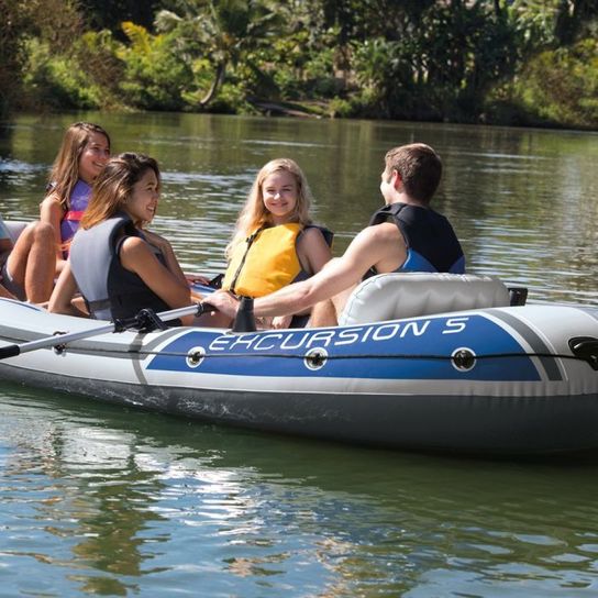 Excursion 5 Boat Set - with oars and pump - 68325 by Intex