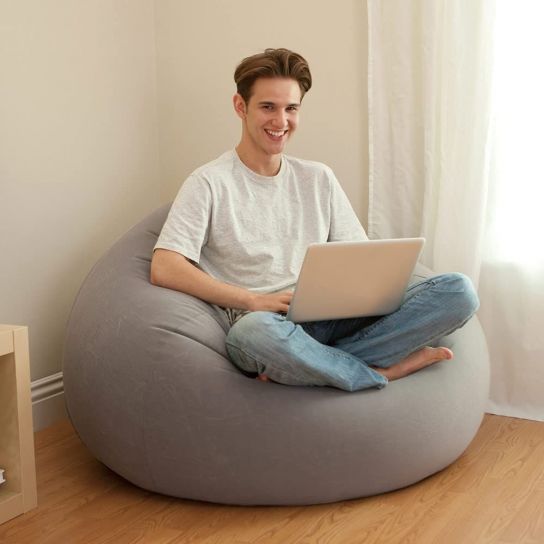 Intex Beanless Bag Chair - grey