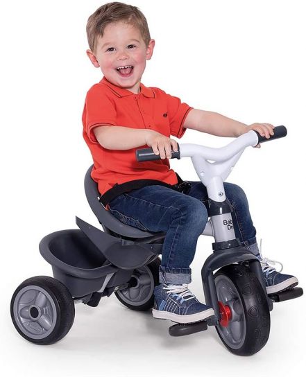 Smoby Baby Driver Comfort Grey Tricycle