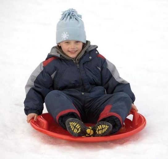 Snow UFO Red Sledge Toboggan