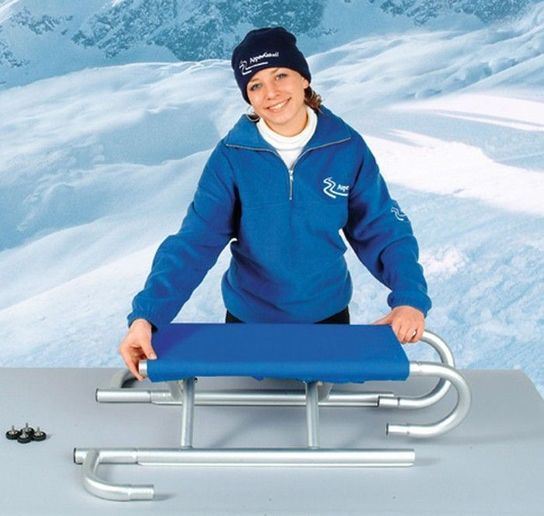 Aluminium Folding Blue Sledge Toboggan