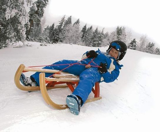 Lillehammer Maxi Folding Wooden Sledge Toboggan