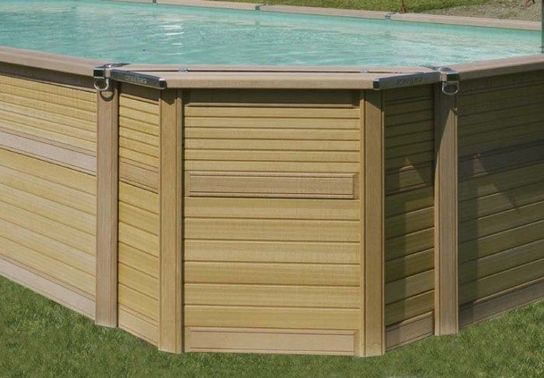 Azteck Maxiwood Rectangular Wooden Pool - 2.44m x 4.95m by Zodiac