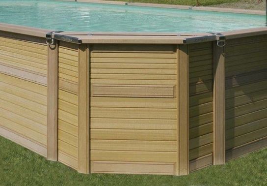 Azteck Maxiwood Oval Wooden Pool - 4m x 5.6m by Zodiac