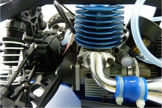 Radio Controlled 1:10 MEGA-P Nitro Powered 4WD Off-Road Buggy Blue