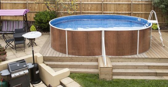 Deluxe Oval Splasher Pool With Sand Filter - 18ft x 12ft