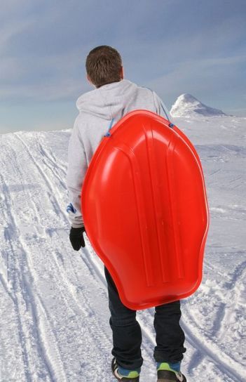 Stingray Red Sledge Toboggan