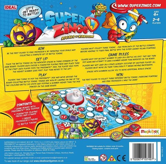 SuperZings Race to Rescue Pressmatic Game