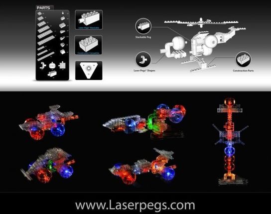 Laser Pegs Helicopter- 6 in 1 Kit