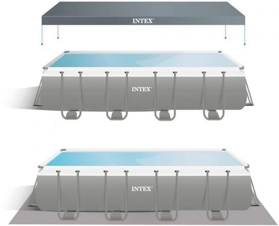 Intex Ultra XTR Frame Rectangular Pool 18ft x 9ft x 52in - 26356NP  