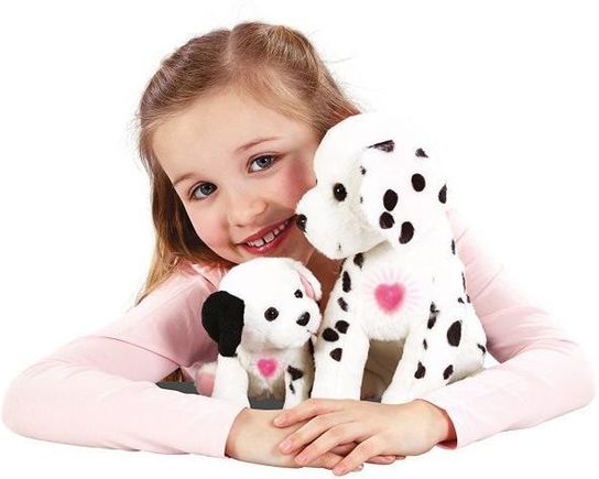 Animagic Ruby and Lottie Dalmation Dog and Puppy Soft Toy