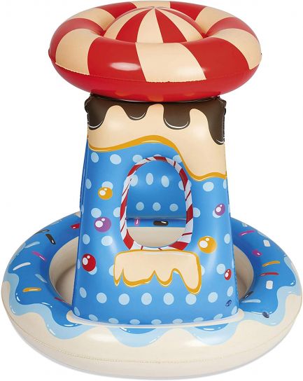 Candyville Toddler Inflatable Paddling Pool with Sunshade