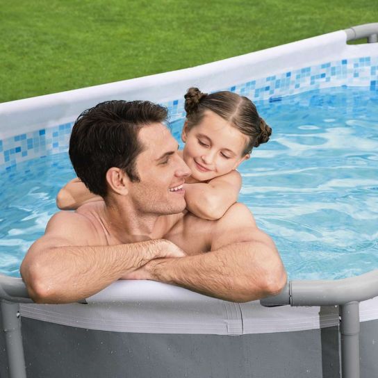 Power Steel Pool - 5614A - 10ft x 6ft 7in x 33in by Bestway