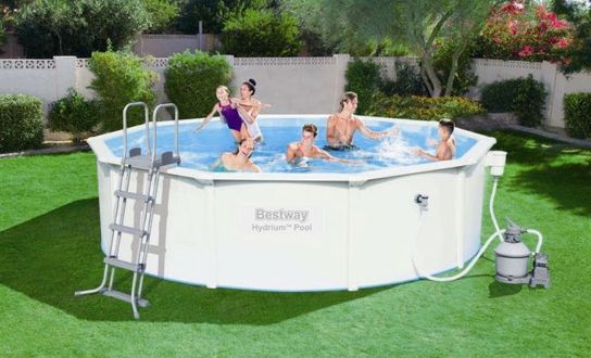 Hydrium Titan Steel Pool Package - 56384 - 15ft x 48in by Bestway