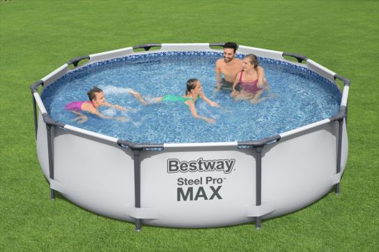 Bestway Steel Pro Max Metal Frame Round Pool With Pump- 56408NC 10ft x 30in