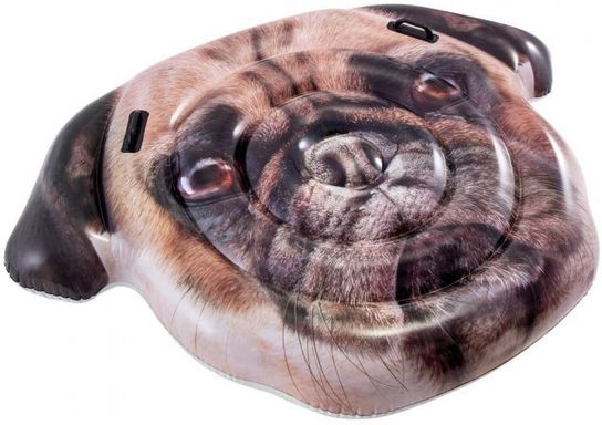 Intex Inflatable Pug Face Island Mattress Lilo