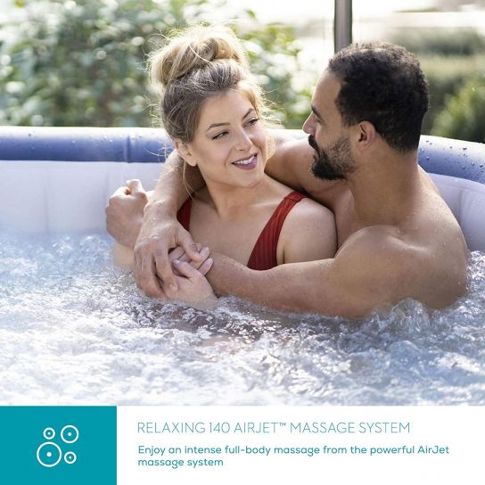Lay-Z-Spa Hawaii Airjet Hot Tub Inflatable Spa with Freeze Shield Technology