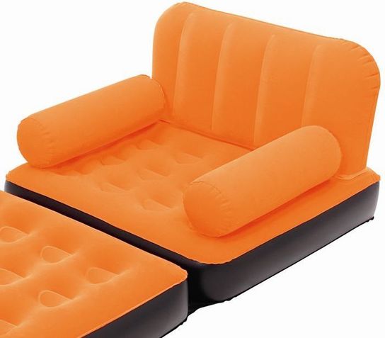 Single Multi-Functional Couch- Orange by Bestway