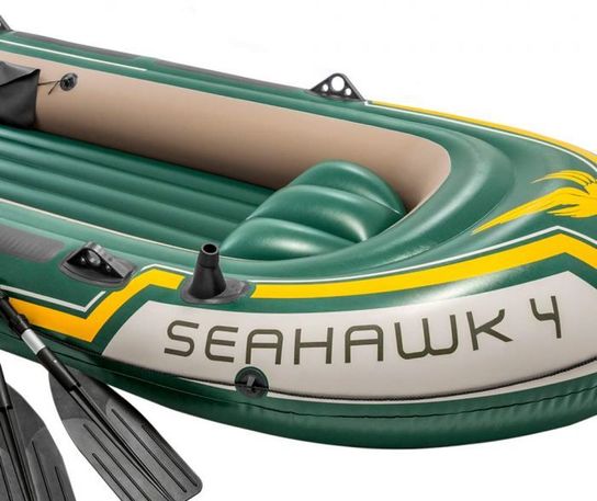 Seahawk 4 Boat Set Wiith Oars And Pump by Intex