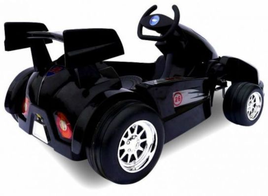 Kids 6V Go Kart Style Ride On Car Black