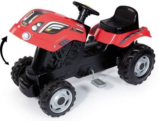 Simba-Smoby Farmer XL Tractor with Trailer (Red)