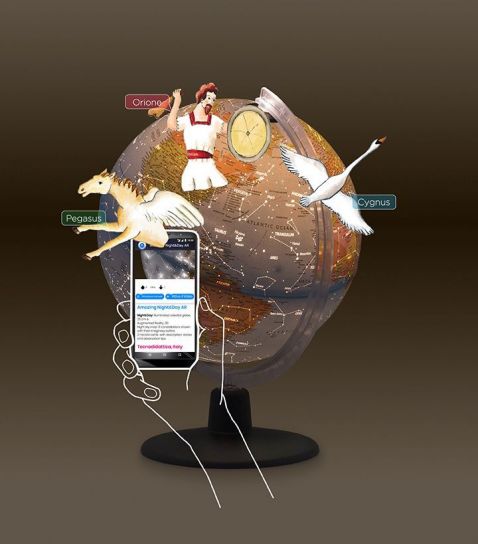 25cm Nova Rico Night & Day Augmented Reality Globe
