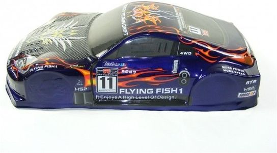 Spare Body for 1:10 Scale Drift Car - Nissan 350Z Blue 