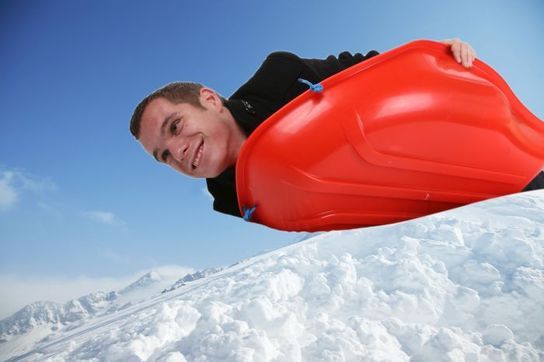 Stingray Red Sledge Toboggan