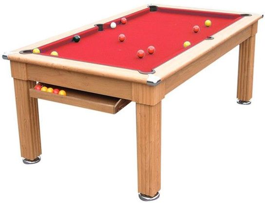 Traditional Diner Slate Bed Pool Table 7ft