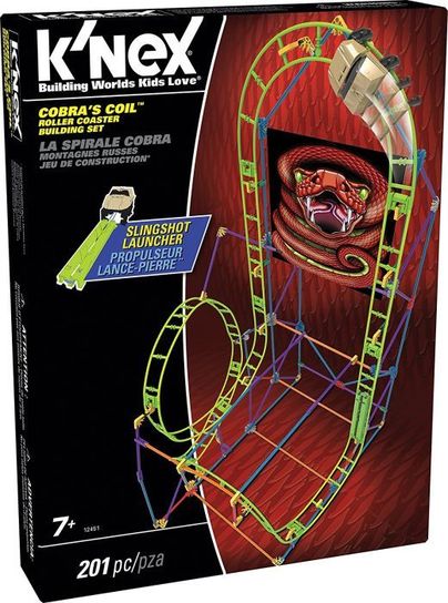 K'NEX Cobras Coil Roller Coaster Building Set 