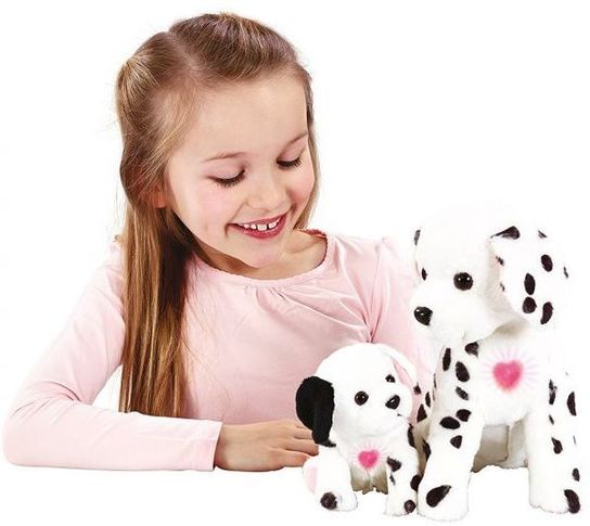 Animagic Ruby and Lottie Dalmation Dog and Puppy Soft Toy