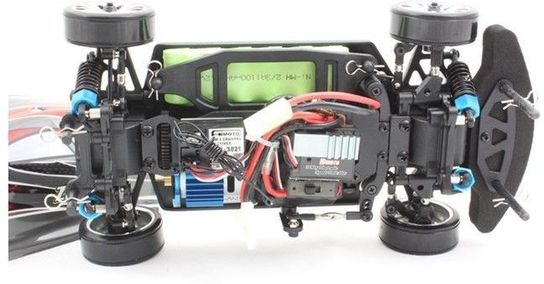Radio Controlled 1:16 Electric 7.2v Drift King Car 4163 - Carbon Red