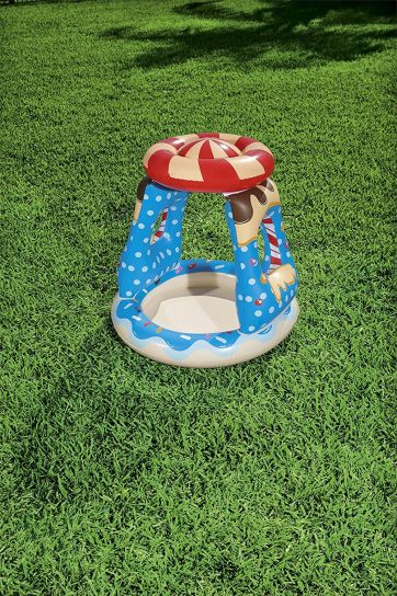 Candyville Toddler Inflatable Paddling Pool with Sunshade