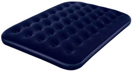 Double Flocked Air Bed With 240V Air Pump 75" x 54" by Bestway