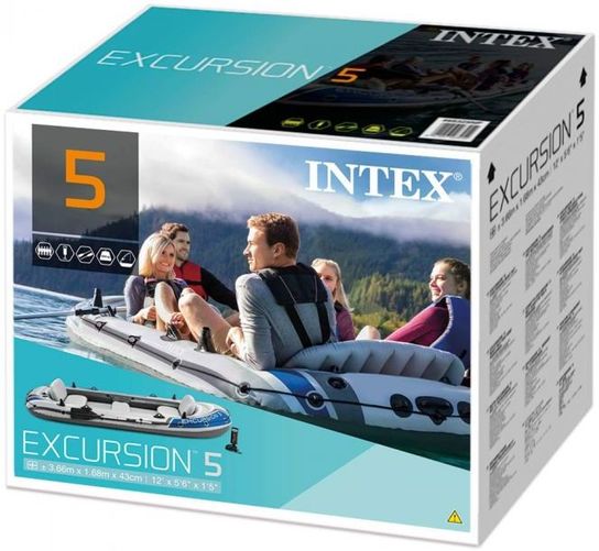 Excursion 5 Boat Set - with oars and pump - 68325 by Intex