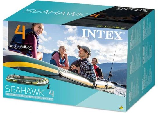 Seahawk 4 Boat Set Wiith Oars And Pump by Intex