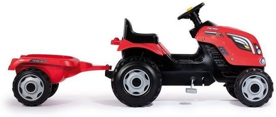 Simba-Smoby Farmer XL Tractor with Trailer (Red)